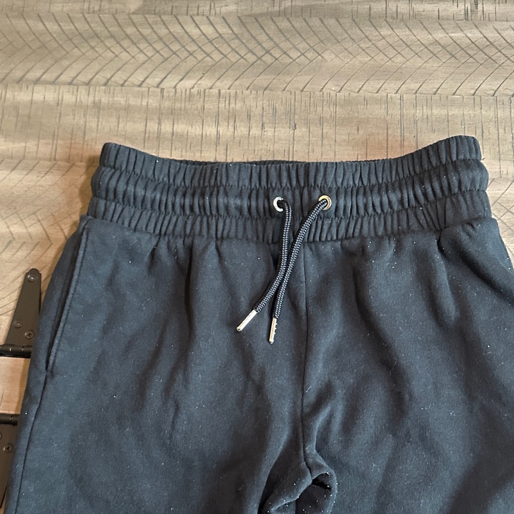 Limited Too Black Kids Cargo Jogger Sweatpants with Drawstring - Picture 3 of 8